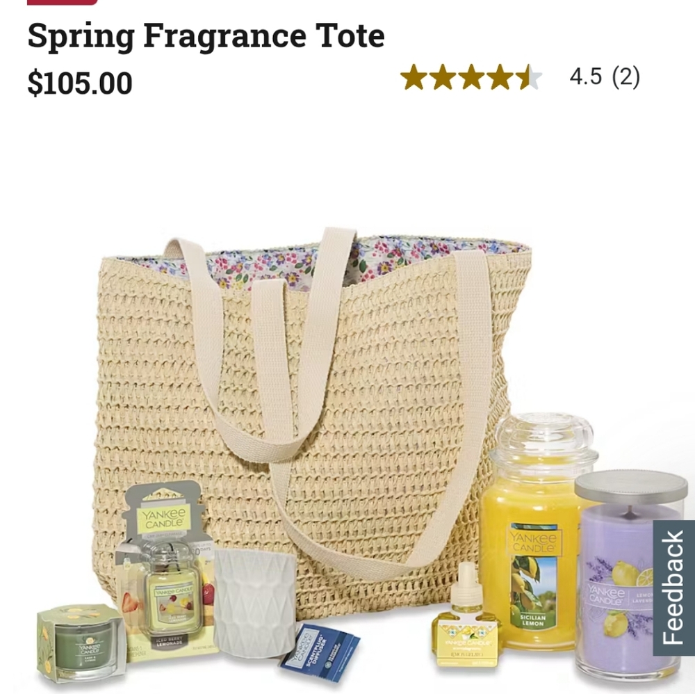 Yankee Beige Woven Tote with Candle Set - Picture 3 of 6